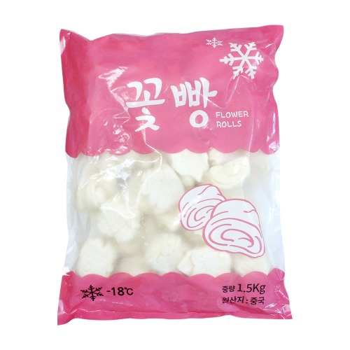 참맘몰 냉동간편식재료 꽃빵 - 1.5kg (30g x 50ea)